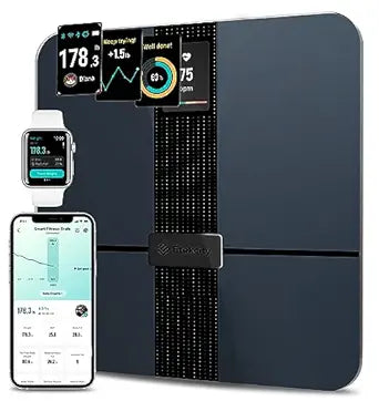 Etekcity Smart Scale for Body Weight Fat, FSA HSA Eligible, Digital Bathroom Weighing Machine for Accurate BMI Muscle Mass Composition, Home Use Apple Health Compatible Fitness Equipment